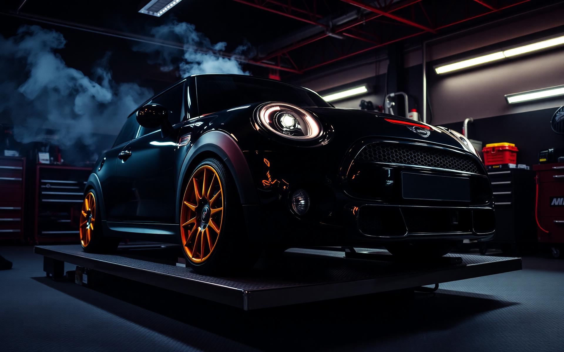 Tuned MINI Cooper on the dyno